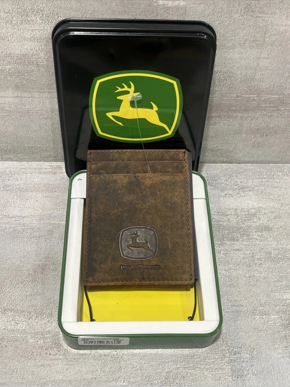 John Deere compact leather